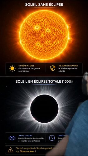 Pourquoi il ne faut pas regarder l'éclipse en 60secondes 
Ne regarder pas l'éclipse sans lunettes, même partielle, du début j...