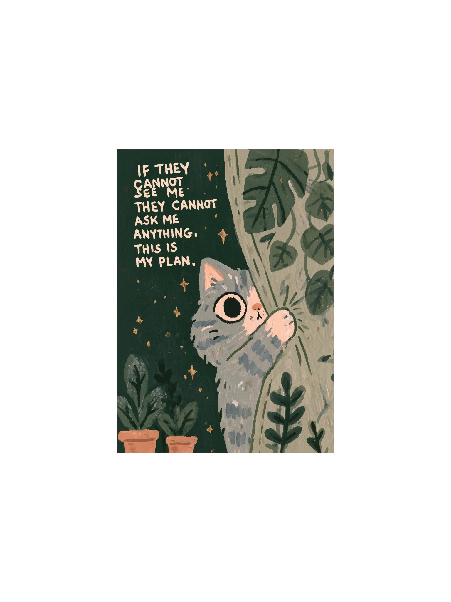 If They Cannot See Me Cat Poster product image (2)