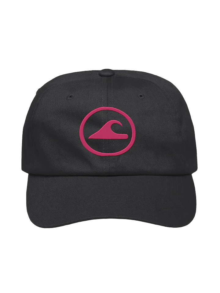 Embroidered Wave Rider Dad Hat (Flamingo) product image (1)