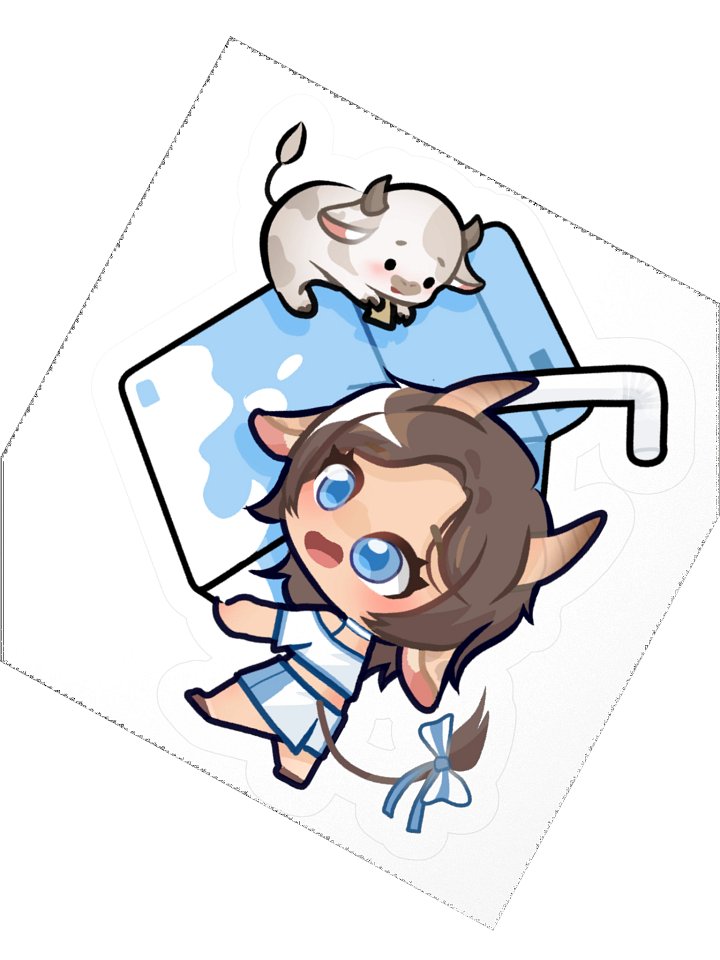 Moomy & Mocha Milk Carton Sticker product image (2)