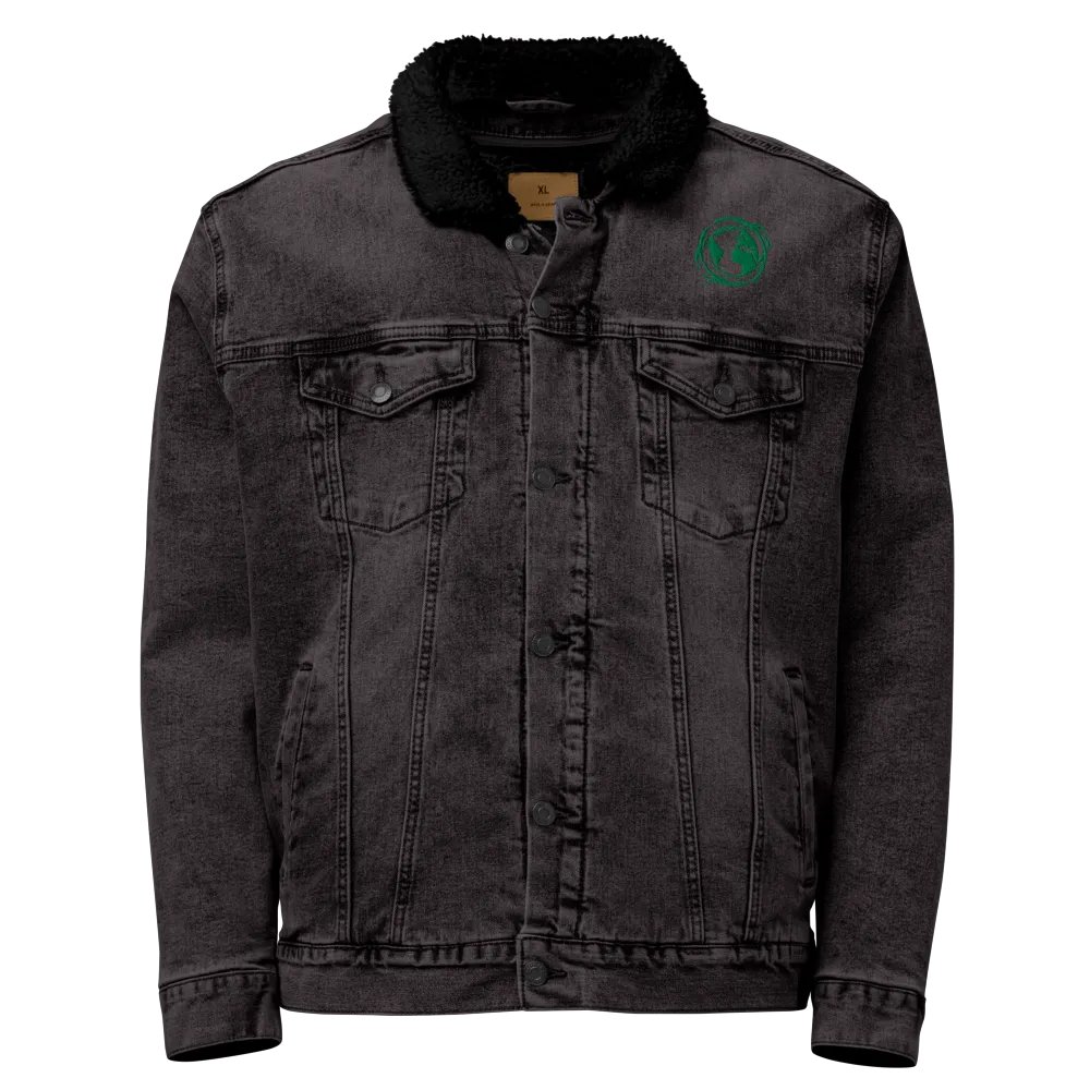 Unisex Sherpa Denim Jacket Embroidered logo product image (1)