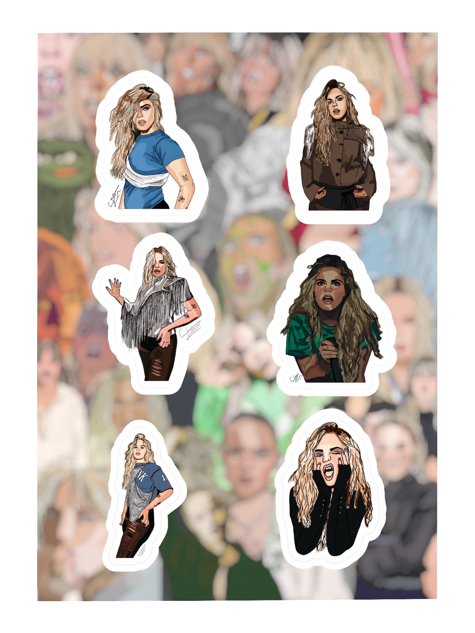 BITE ME Tour Sticker Sheet product image (1)