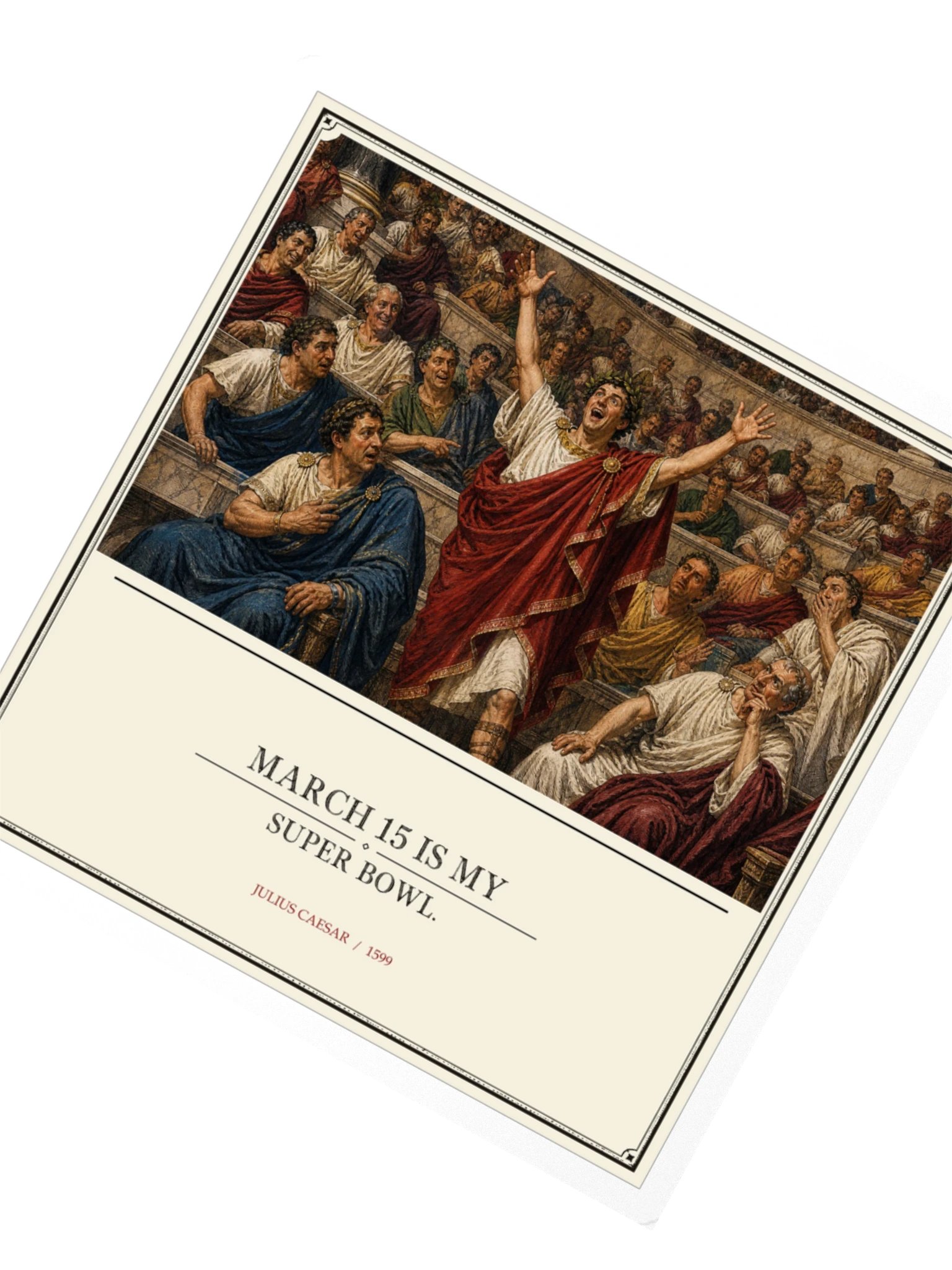 March 15 Super Bowl -- Julius Caesar Sticker product image (2)