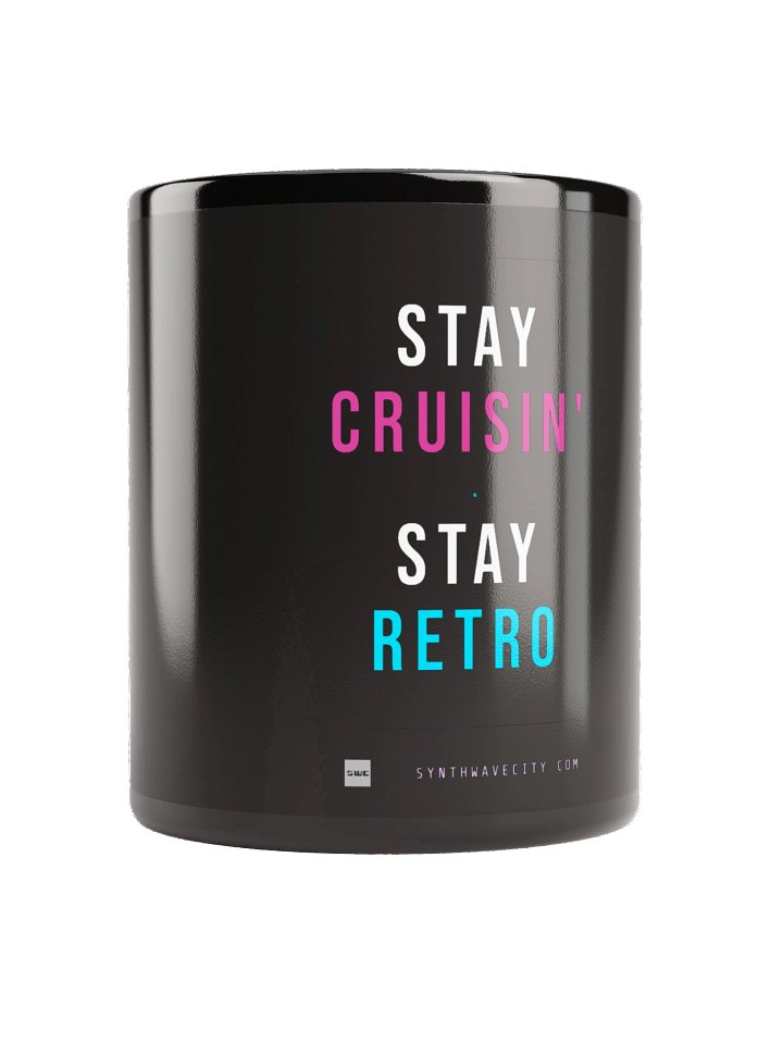 Stay Cruisin' Stay Retro | SWC | Black Glossy Mug product image (2)