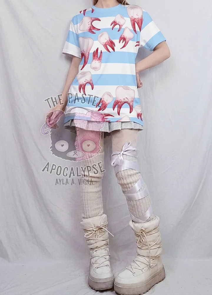 Baby Blue Teeth T-Shirt product image (1)