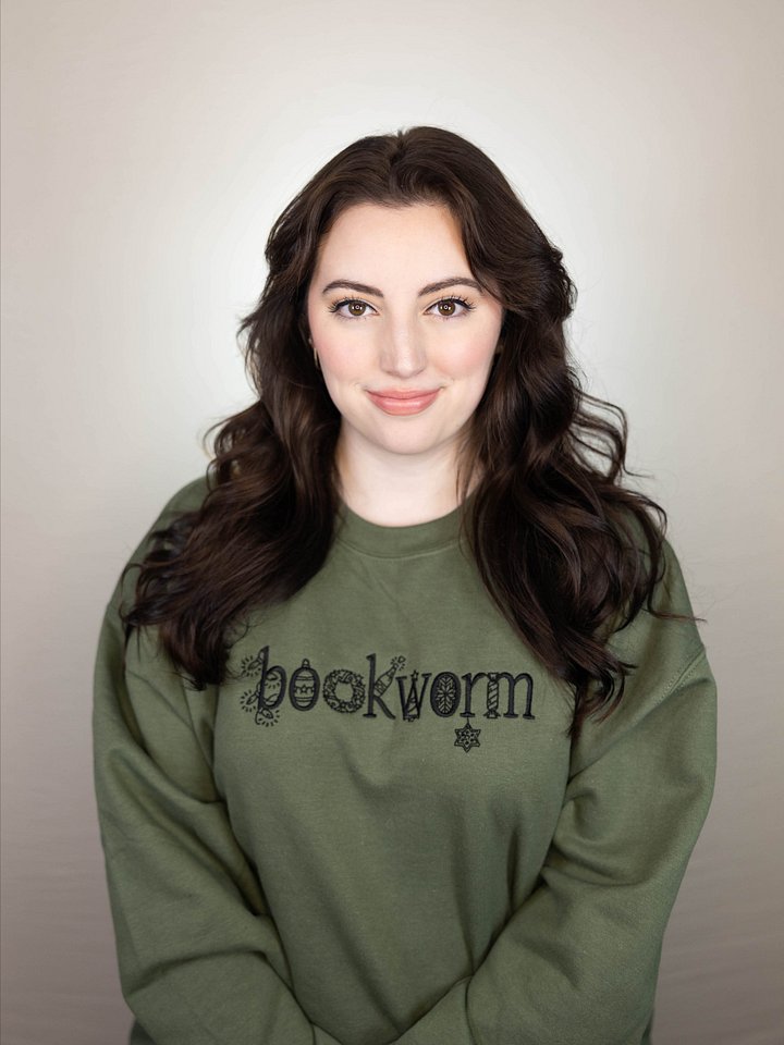 Winter Bookworm Embroidered Sweatshirt product image (1)