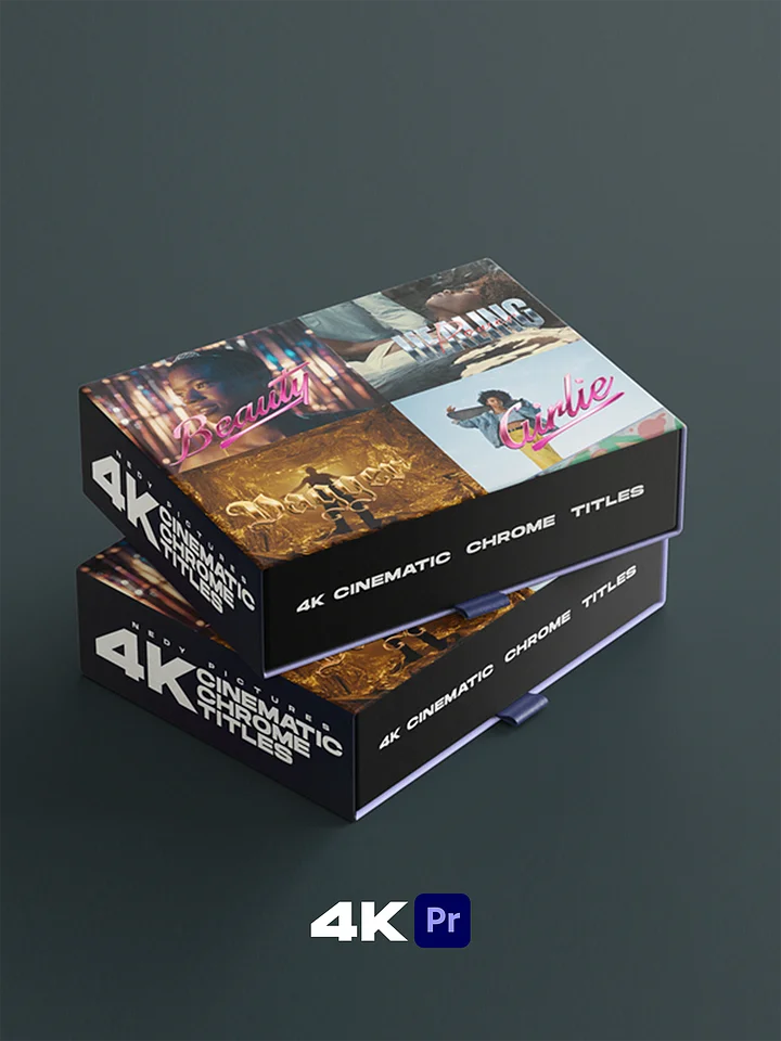 4k Cinematic Chrome Titles Vol. 1.0 product image (1)