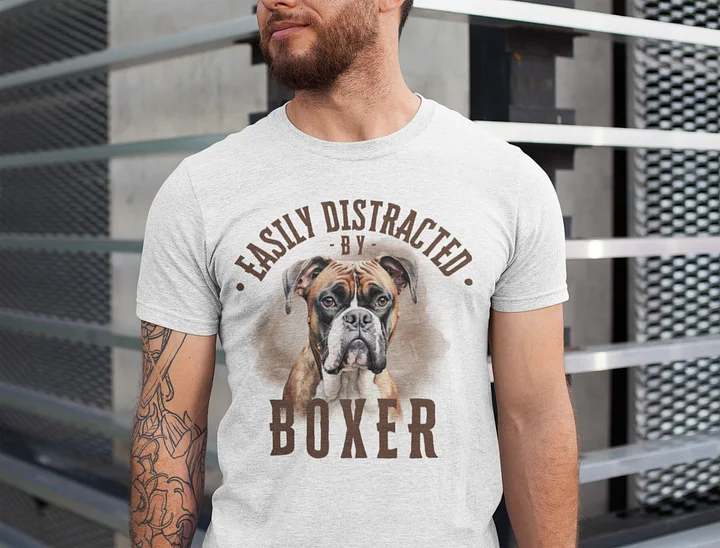 Light Color Easily Distracted By Boxer Regular Fit T-shirt product image (2)