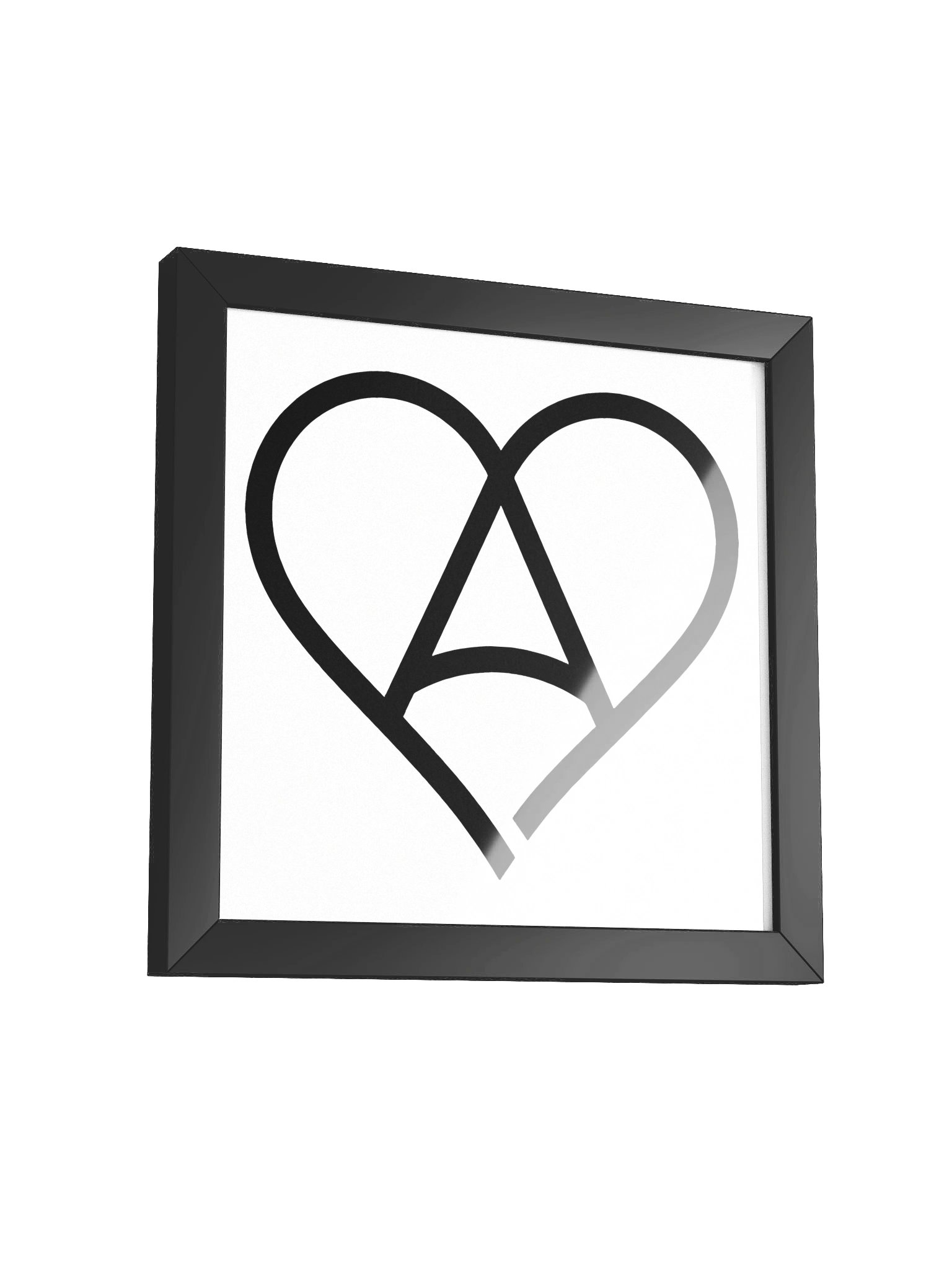 BOUKK Signature Black Heart Premium Framed Matte Poster product image (12)