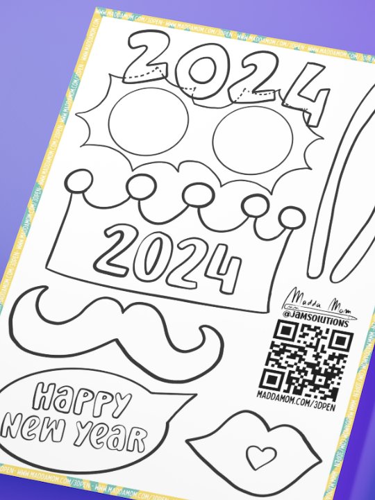 3DPen Template: New Year's Eve Photo Booths 1 product image (2)