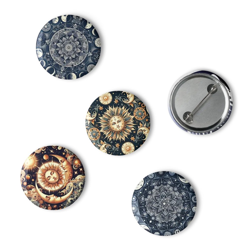 Set of Pin Buttons: Lunar and Solar product image (4)