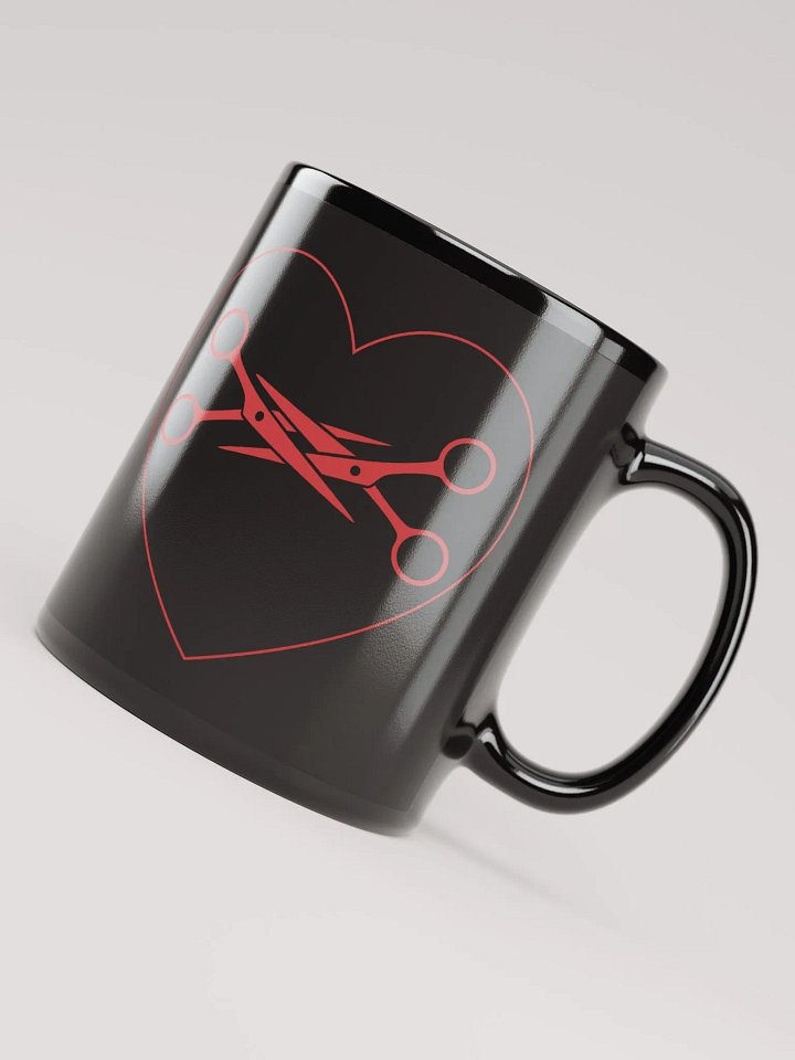 Scissors Love - Valentine's Day - Black Mug product image (2)