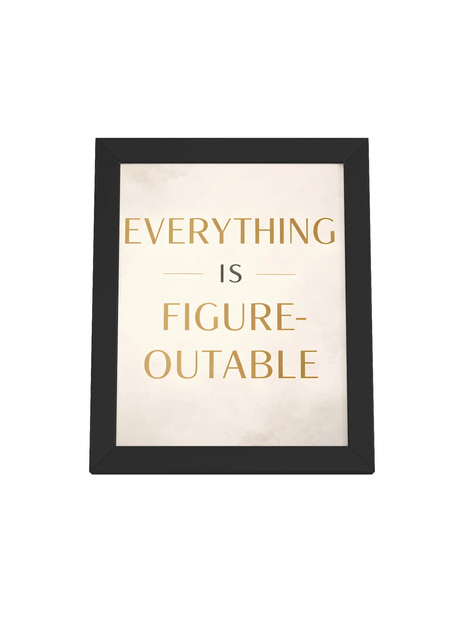 Everything Is Figureoutable – Modern Motivational Wall Art for Focus, Growth & Success product image (2)