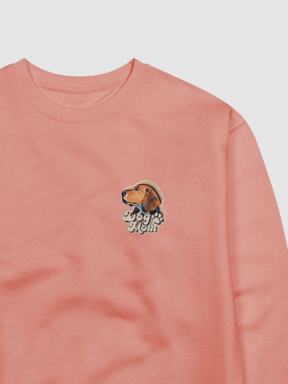 Beagle Dog Mom Sweatshirt All colors Small print product image (5)