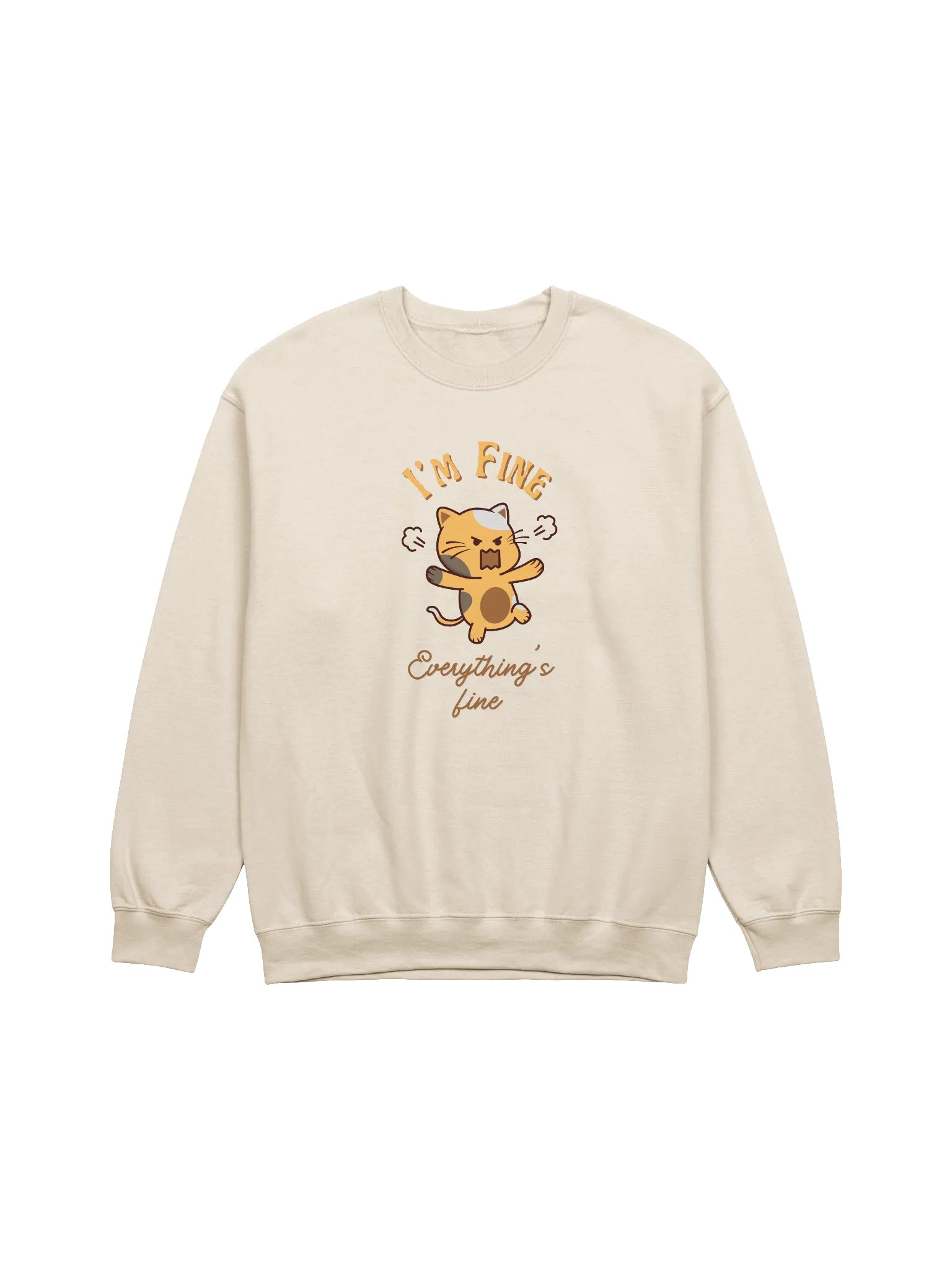 I'm Fine Everything's Fine Crewneck Sweatshirt product image (2)