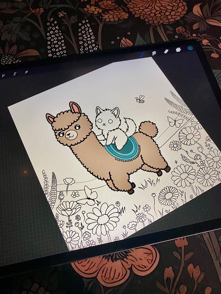 Noodle Colouring Page product image (1)