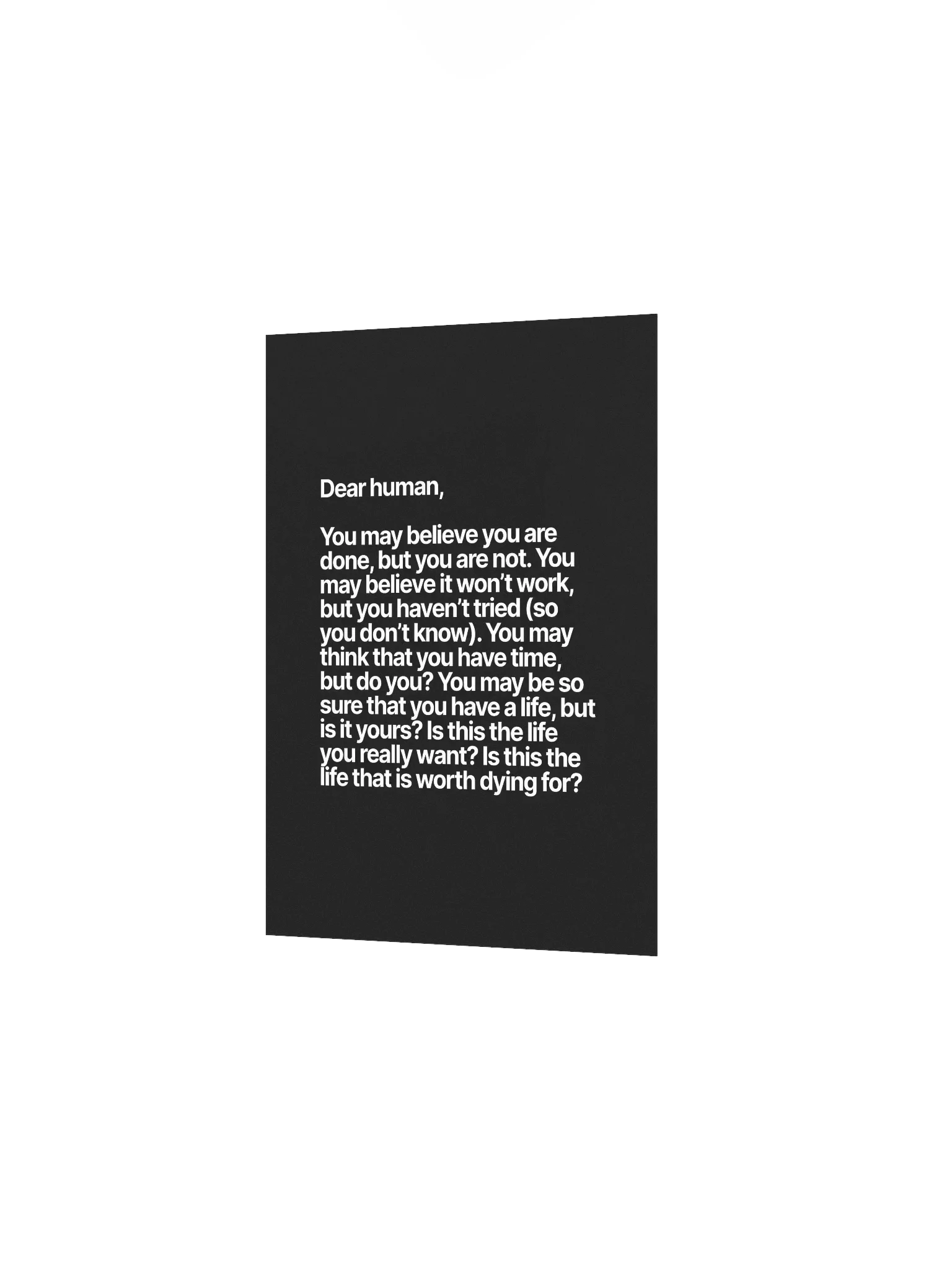 Dear human (Poster) product image (2)