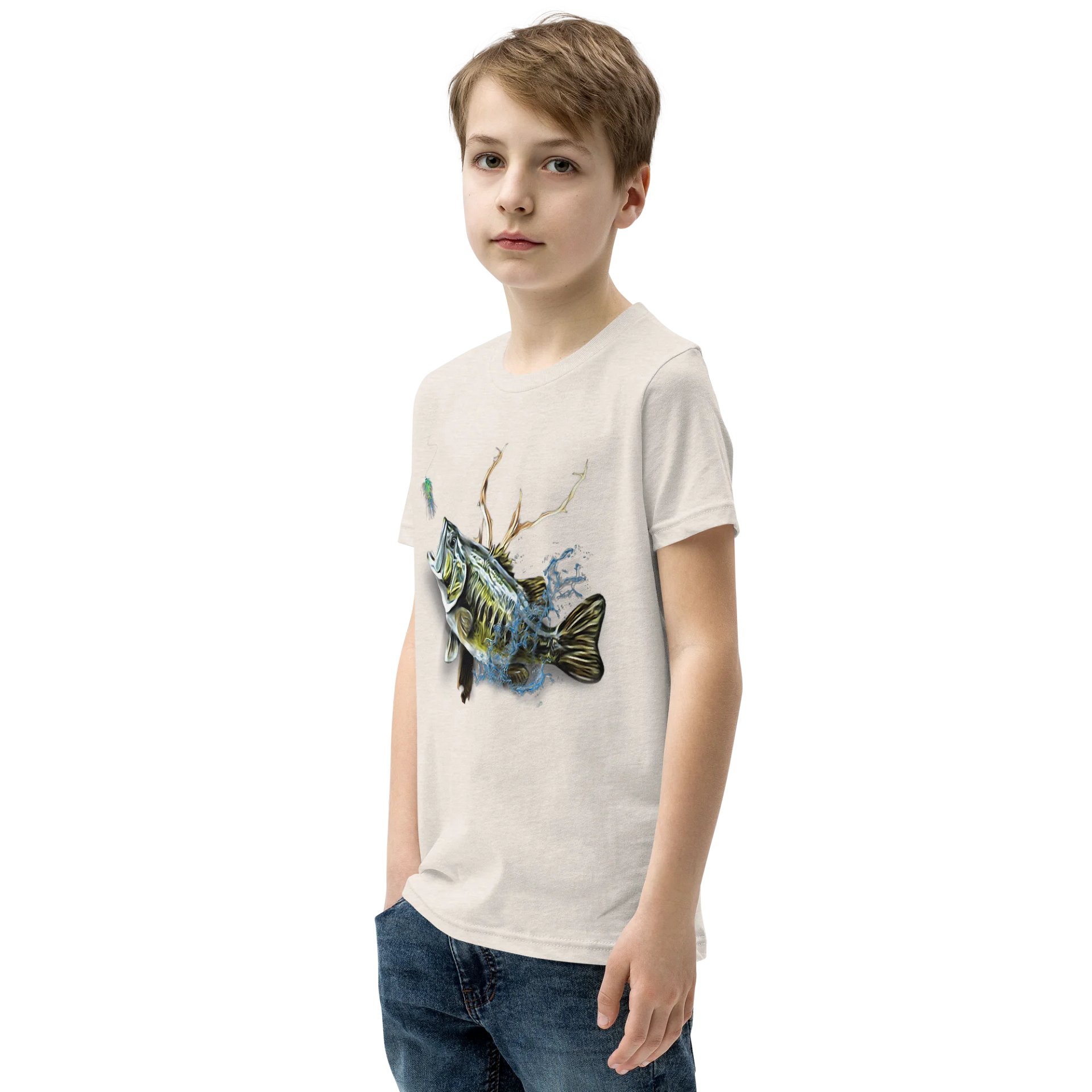 Leaping Bass Youth T-Shirt product image (3)