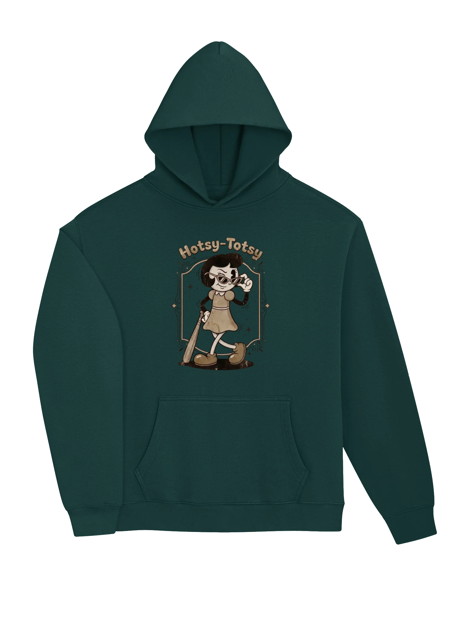 Hotsy-Totsy Retro Art-Deco Hoodie | J.B Vintage Cartoon Streetwear product image (18)