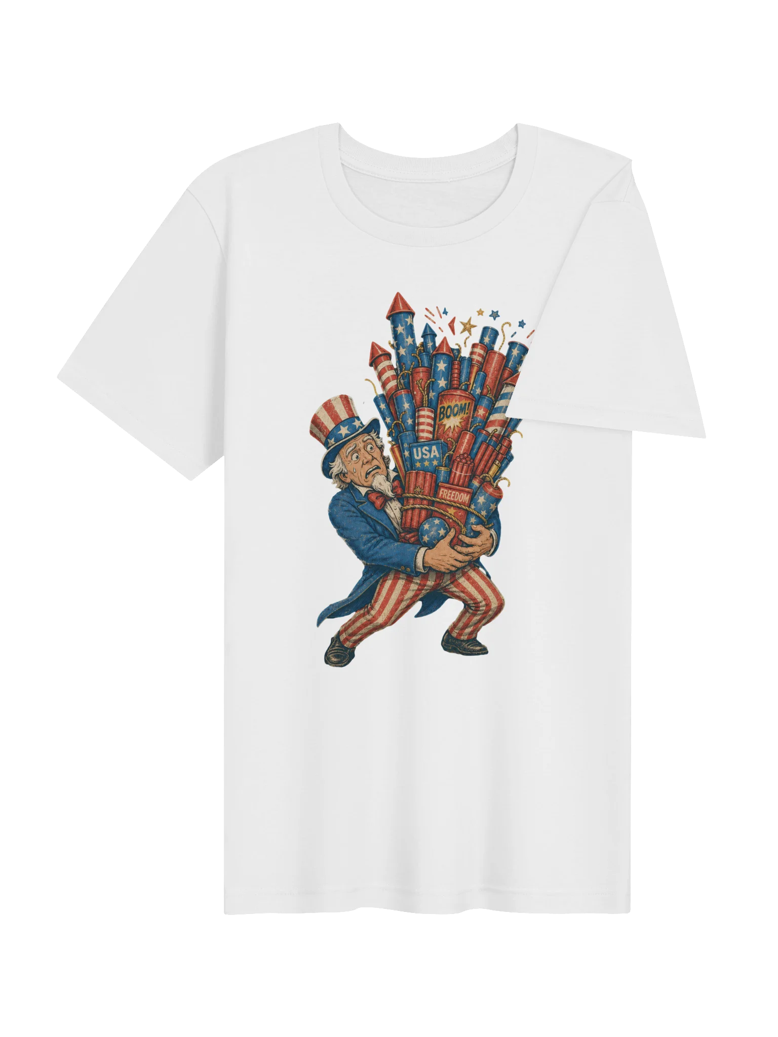 Uncle Sam Fireworks Tee | USA T-Shirt product image (24)