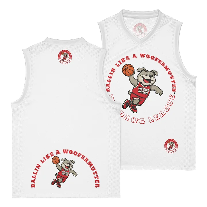 Bulldog Ballin Like A WooferMutter™ Premium Basketball Jersey product image (1)