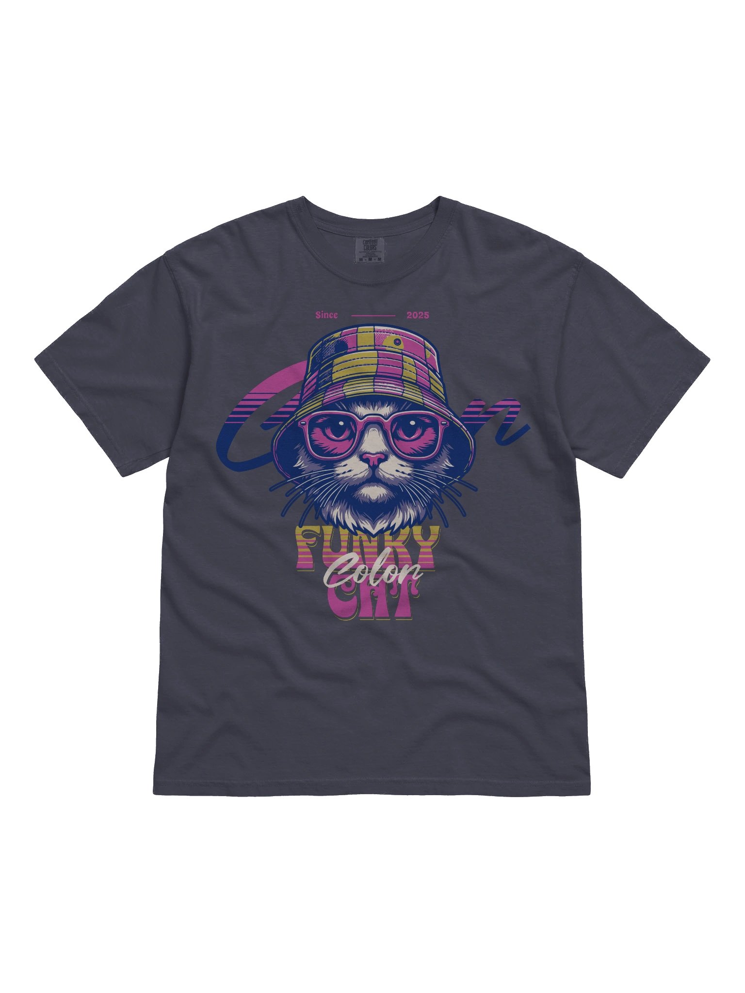 Trendy and Colorful: Funky Cat T-Shirts for Everyone product image (8)