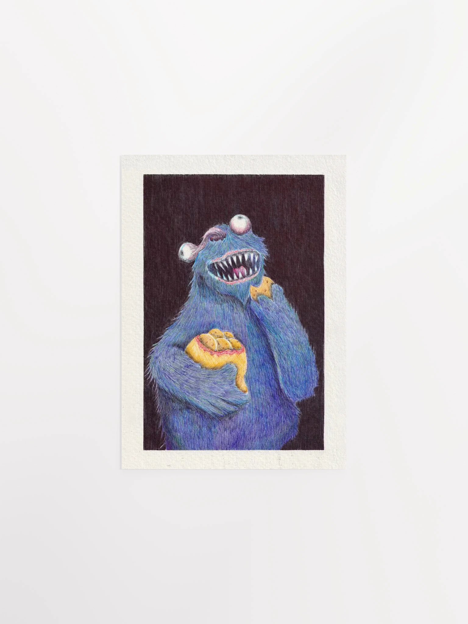 Zombie Cookie Monster Print product image (1)