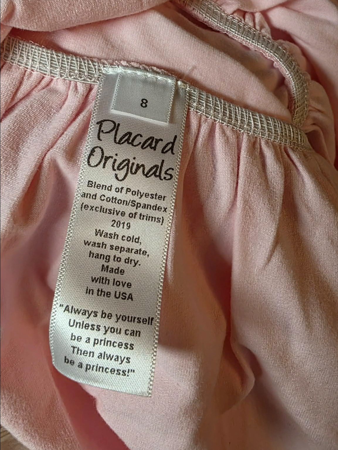 PLACARD - Size 8 - NEW - Pink Polly product image (4)