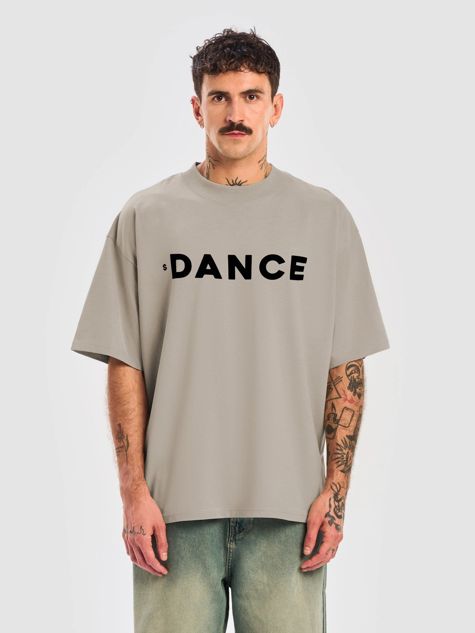 DANCE Oversized Tee - Stone product image (2)