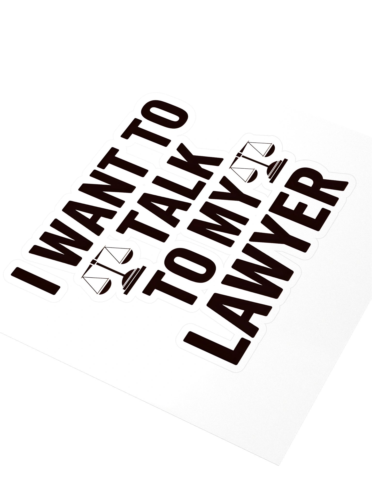 Talk to my Lawyer Sticker — LD.STKR-01 product image (3)