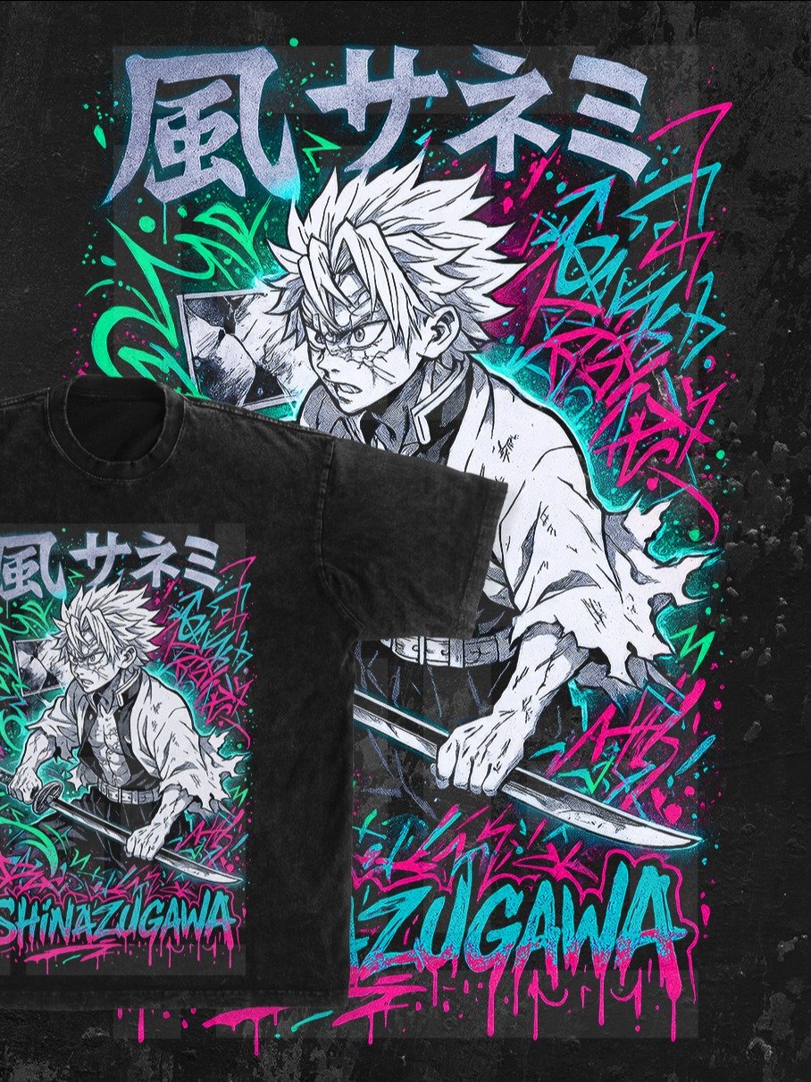 Sanemi Demon slayer | Kimetsu no Yaiba t-shirt PNG design product image (1)