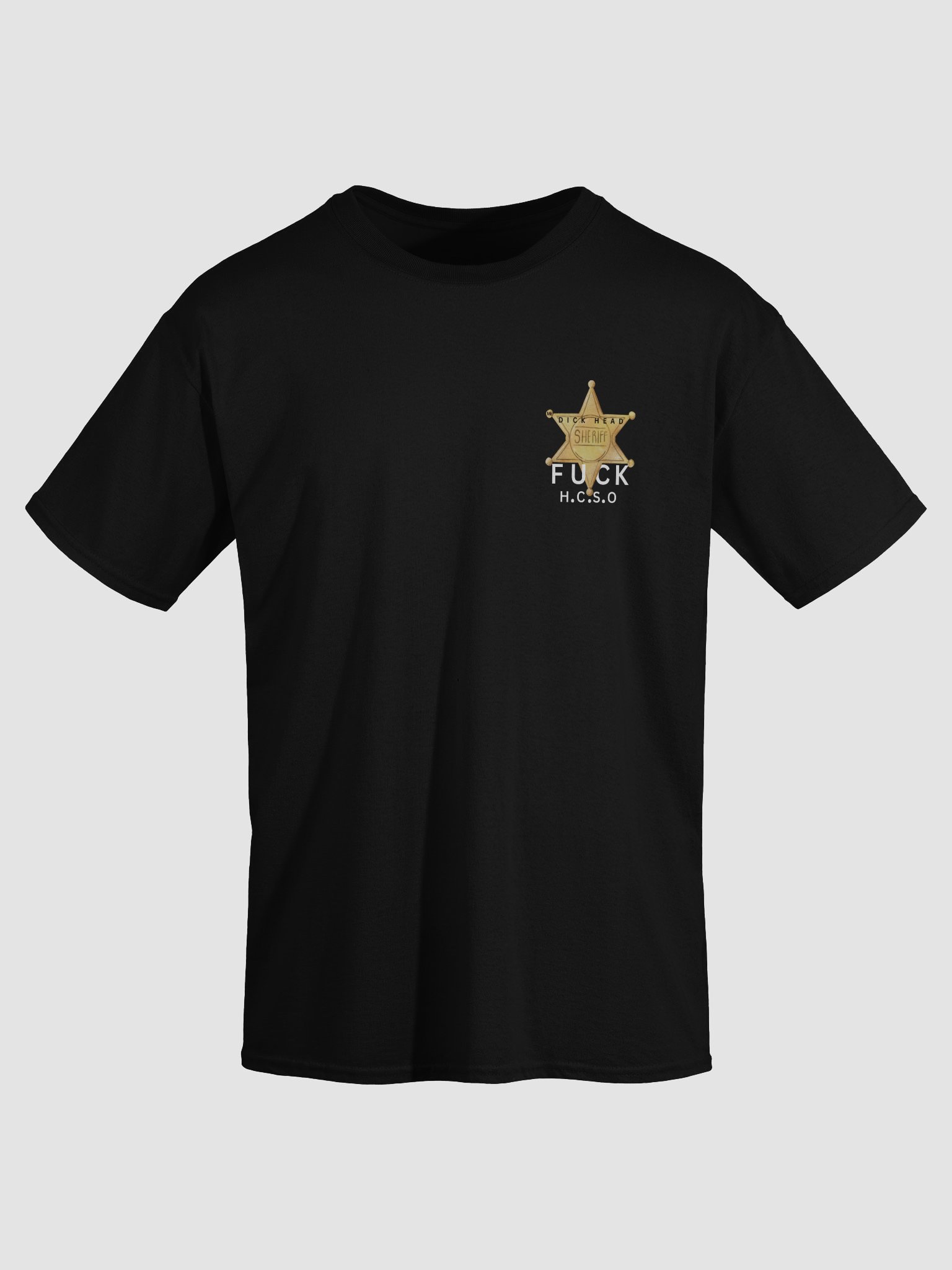 Black Golden Sheriff Badges T-Shirt product image (3)