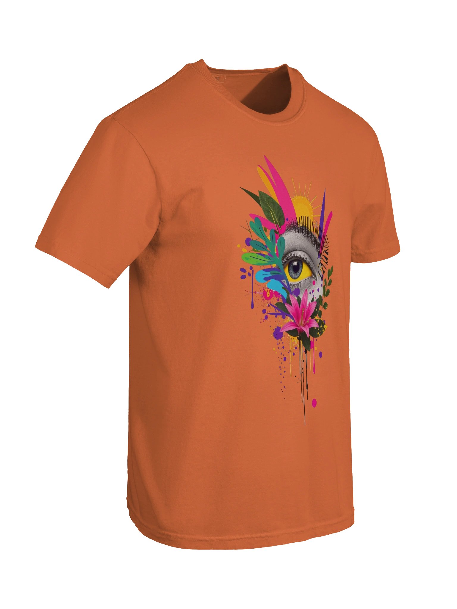 Psychedelic Eye Floral Graphic Tee product image (78)
