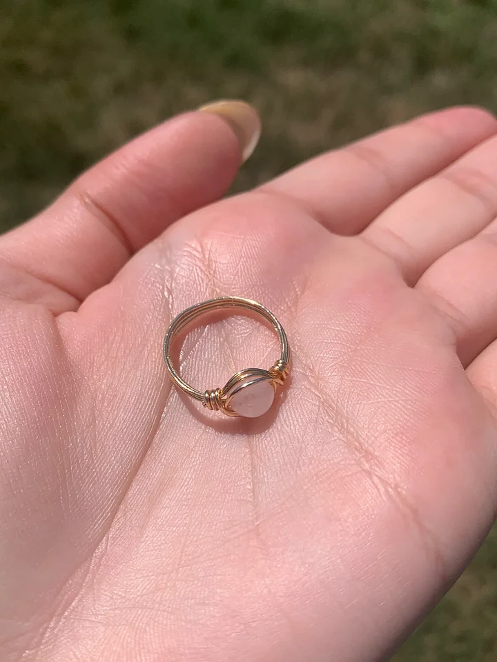 Wire Wrapped Rose Quartz Ring *Pre-Order* product image (1)