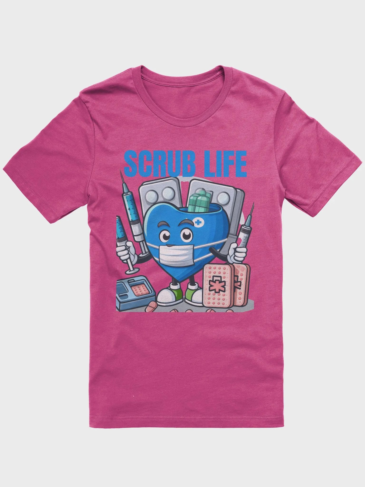 Syringe, heart, mask , and cartoon T-Shirt product image (8)