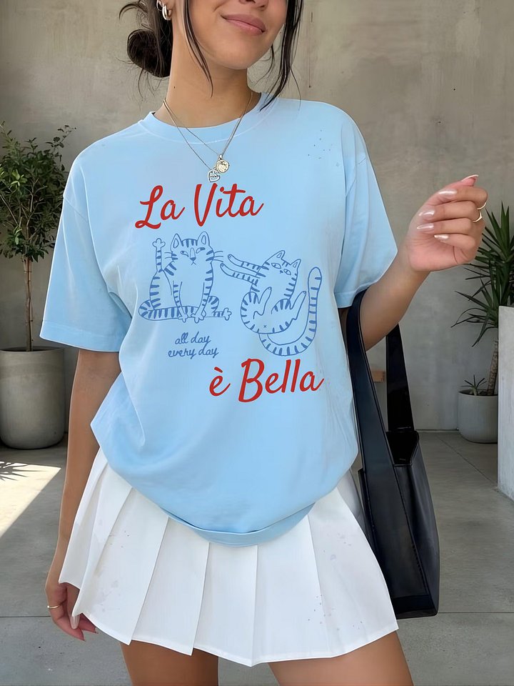 La Vita è Bella - Cat Mom T-shirt product image (21)