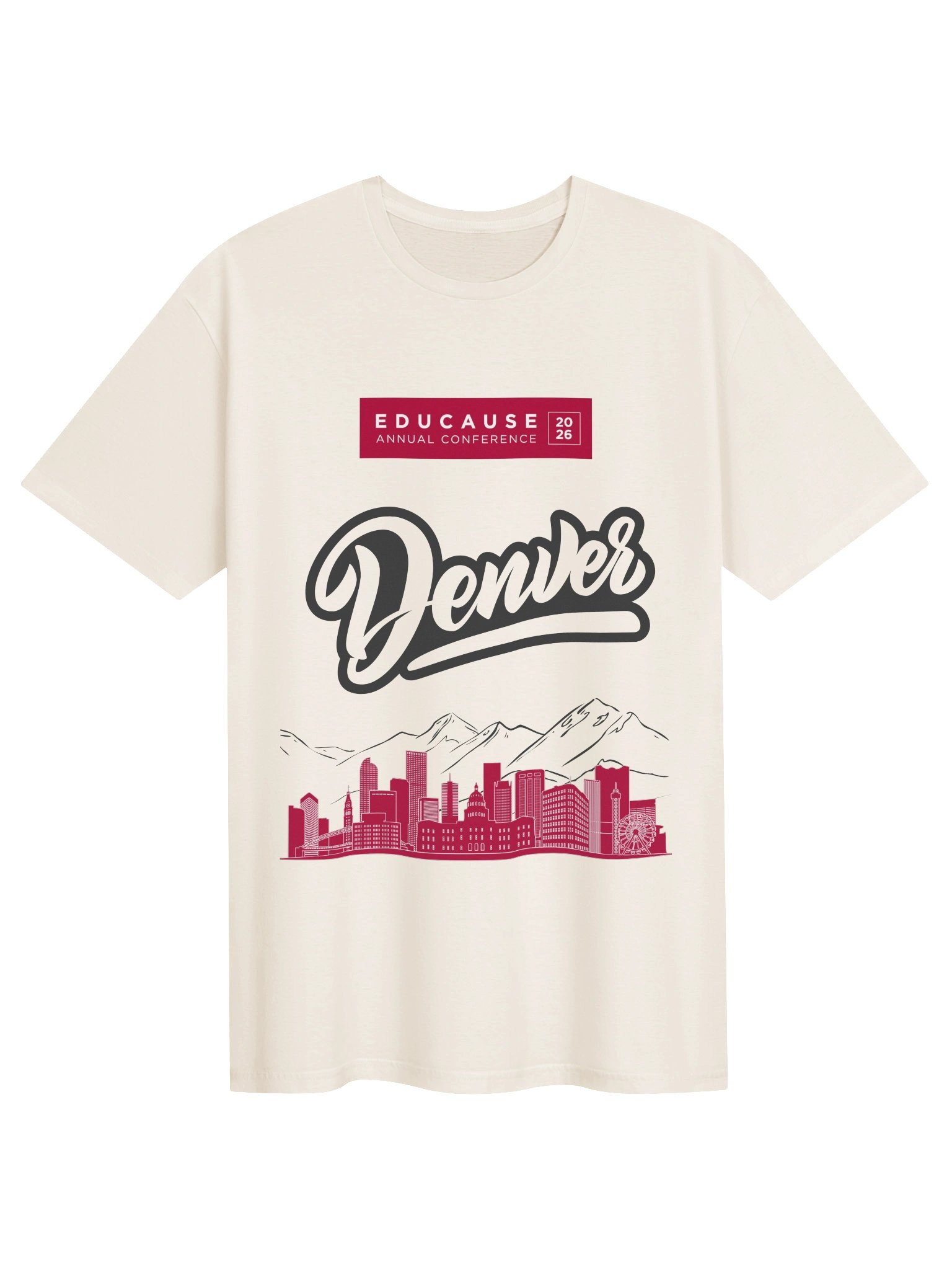 Unisex Denver Cityscape Tee Light product image (1)