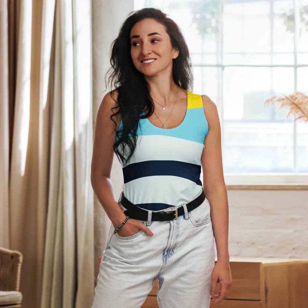 Blue Sunset Waves Women's Tank Top product image (1)