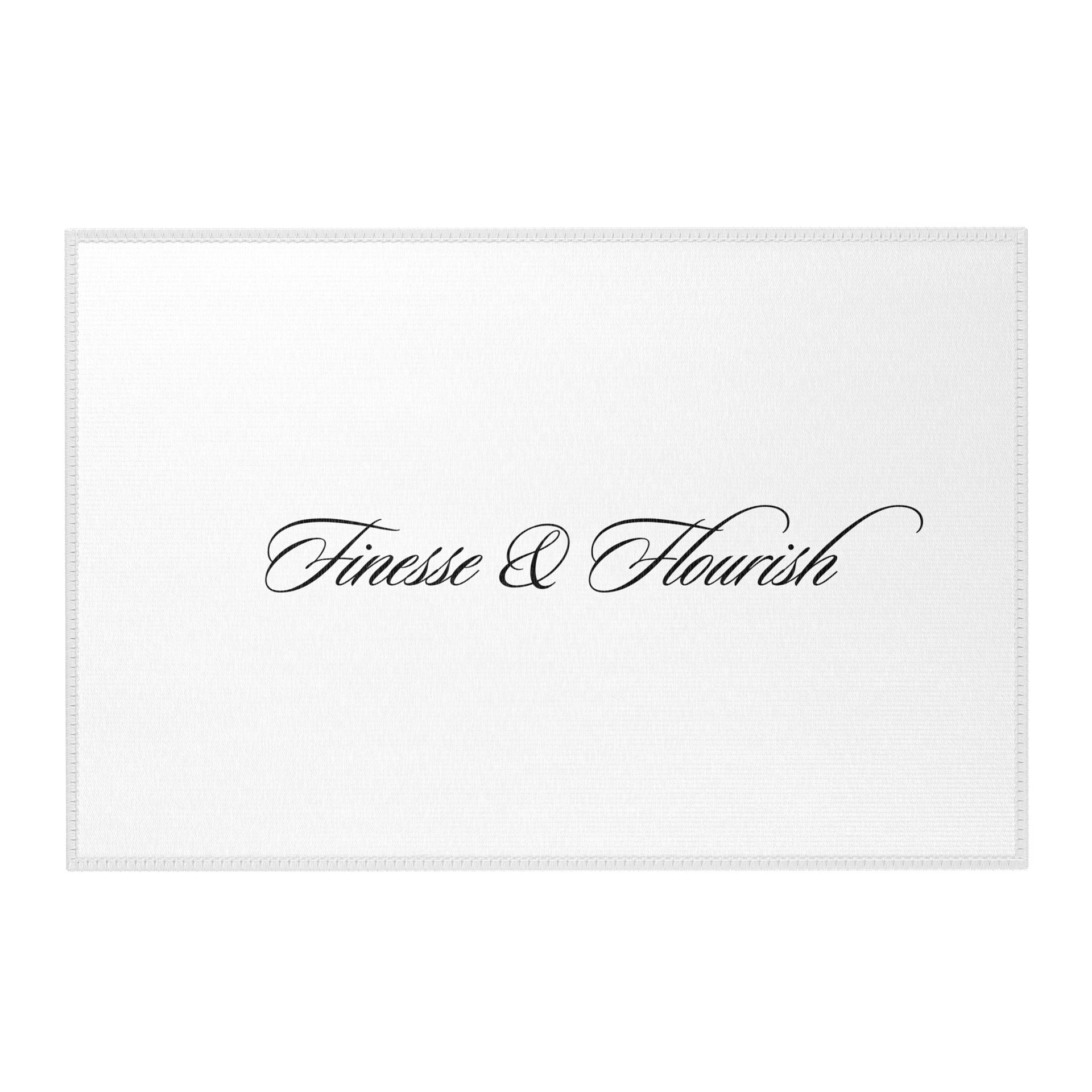 F&F Script Area Rug product image (1)