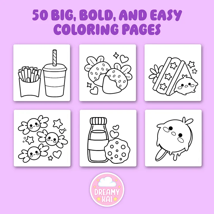 Digital Coloring Book - Food & Snacks product image (2)
