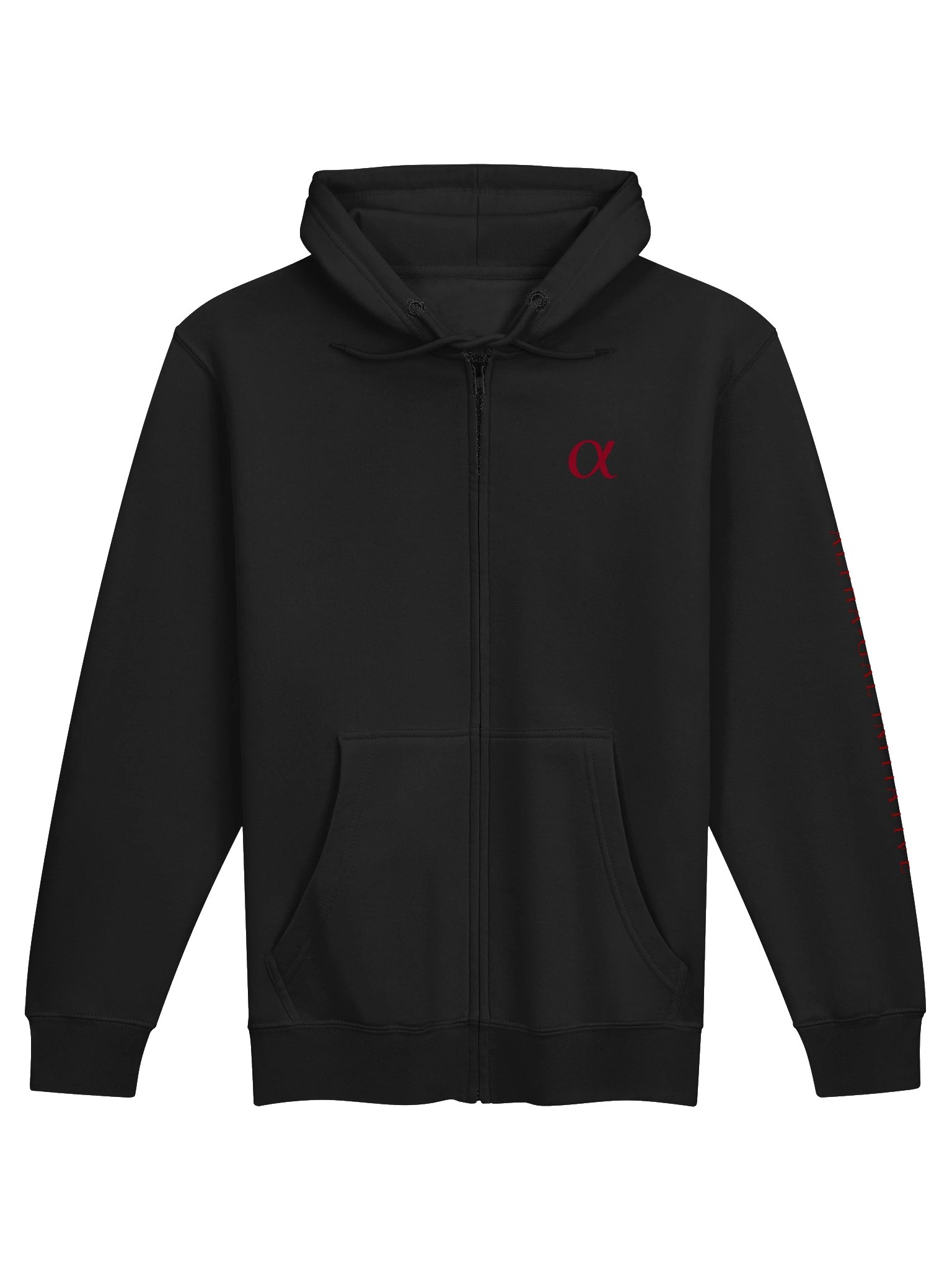Black / Oxblood Unisex Zip Hoodie product image (1)