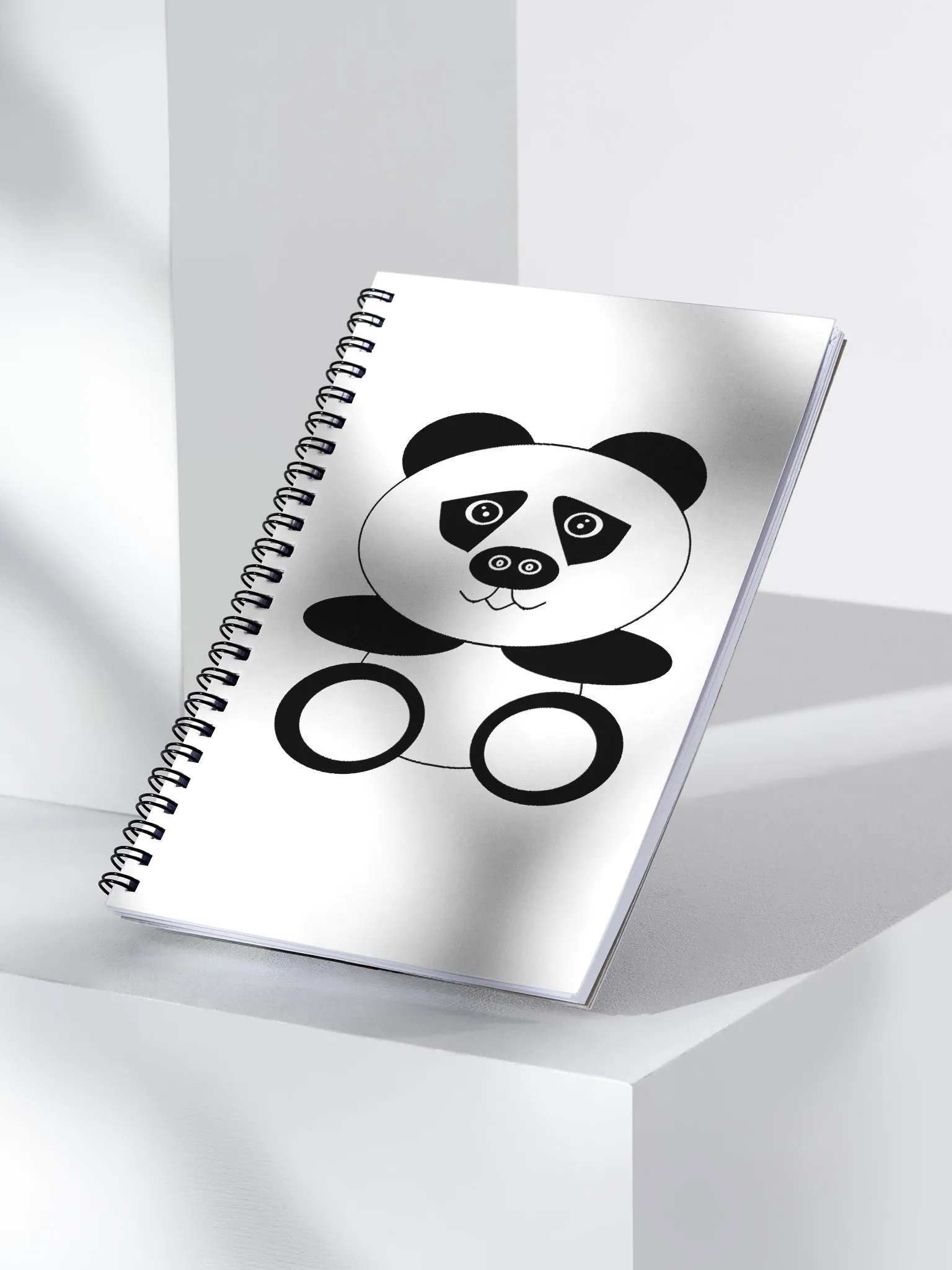 Geometric Panda Spiral Notebook product image (3)