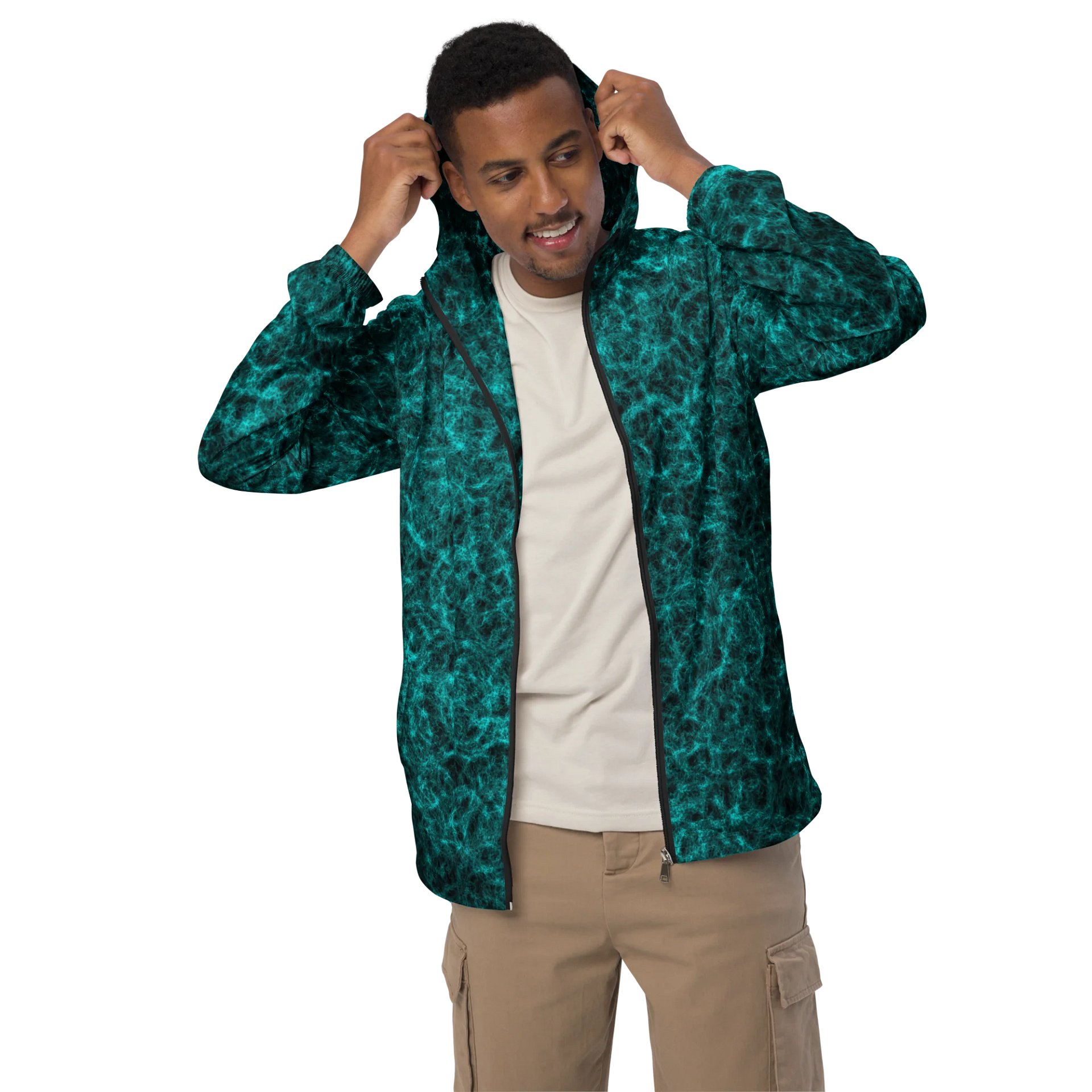 Teal Vortex Windbreaker product image (3)