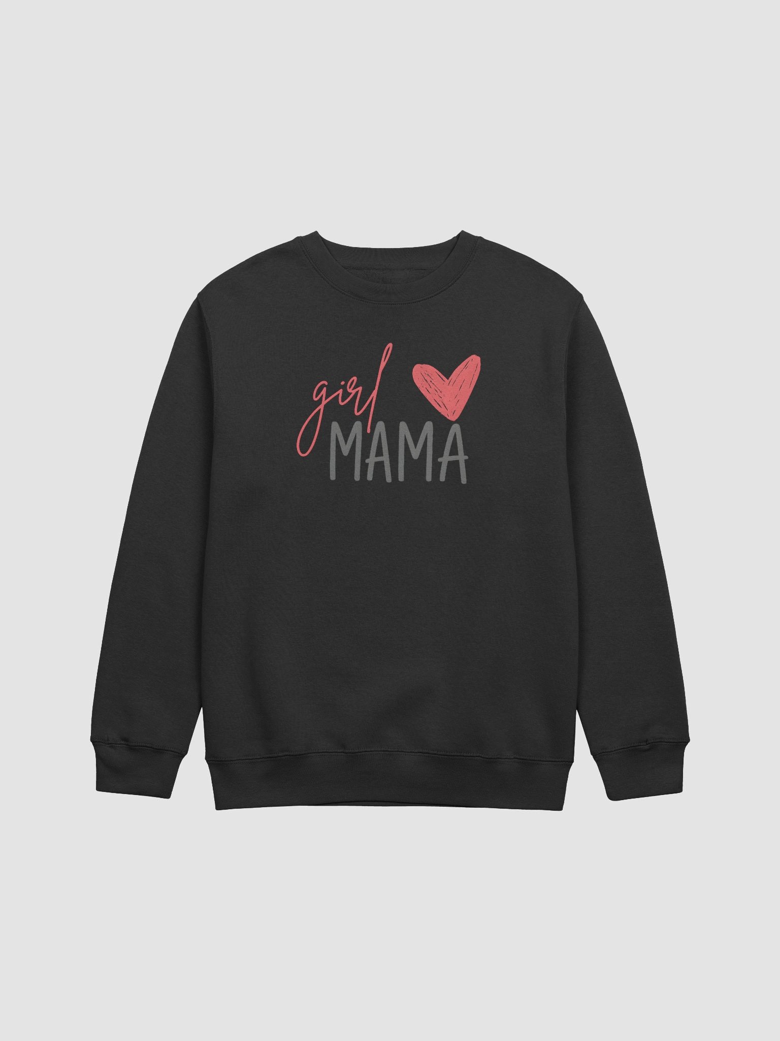Girl Mama Crewneck Sweatshirt | Handwritten Script Mom Top | Cute and Cozy Gift product image (1)