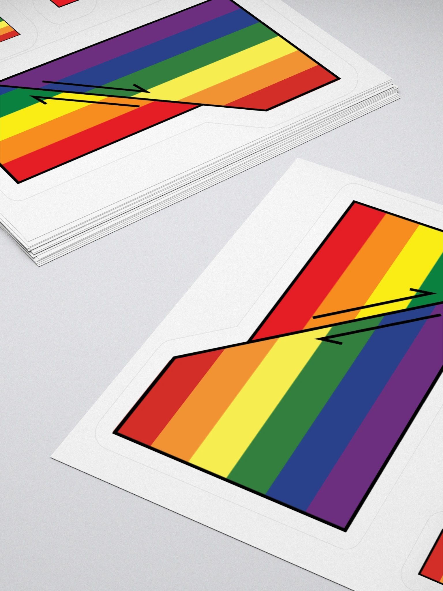 Faulted Pride Flags- Rainbow sticker product image (4)