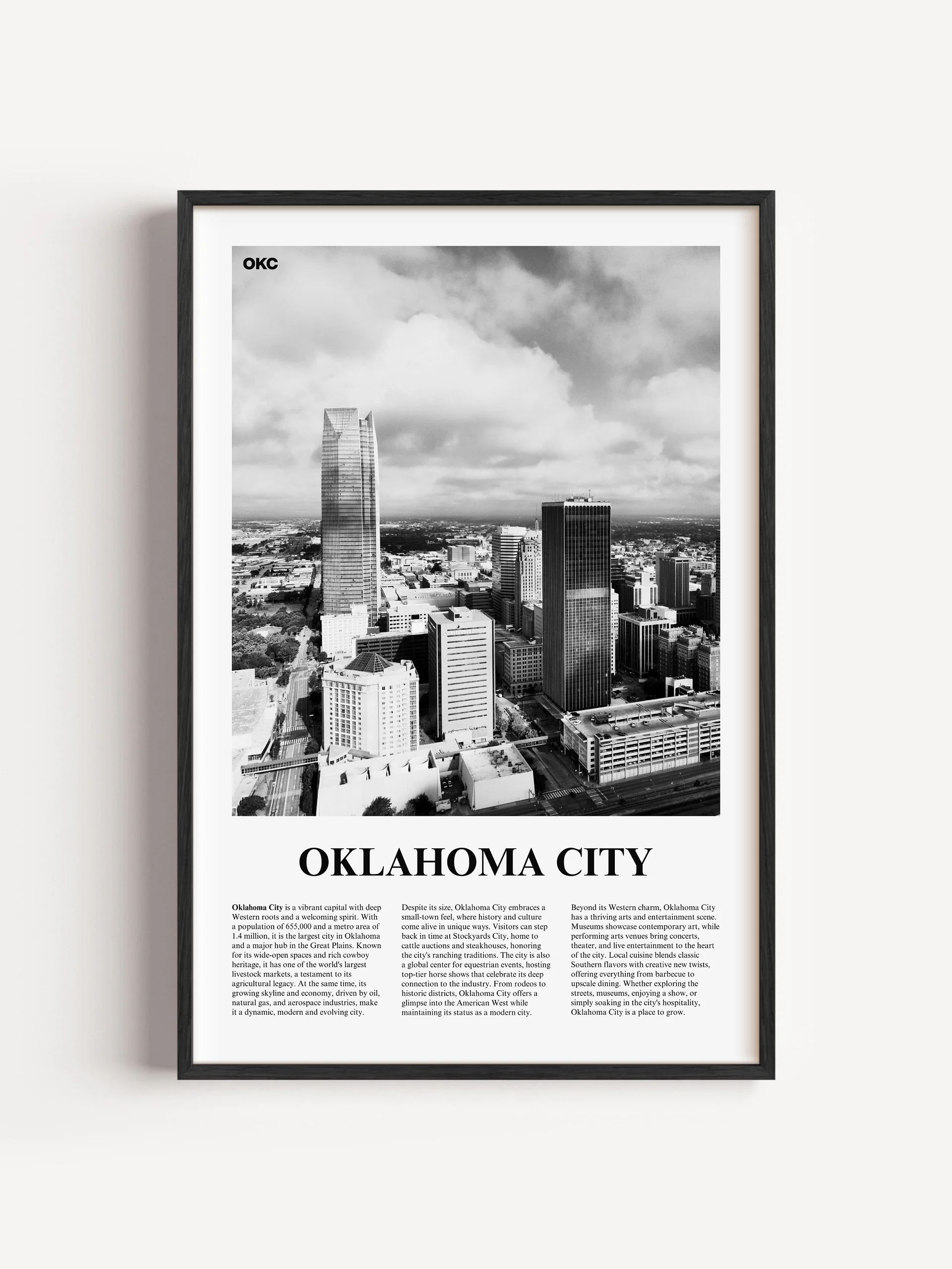 Oklahoma City 01 Newspaper Poster product image (1)