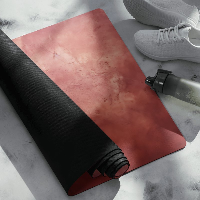Abstract Grunge intense red Yoga Mat product image (5)