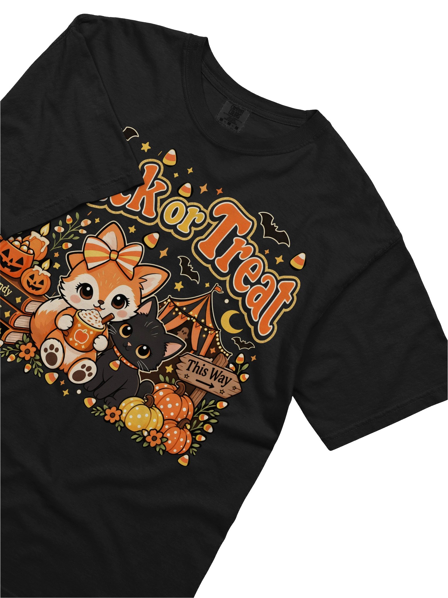 Trick or Treat Halloween Cats Tee product image (3)