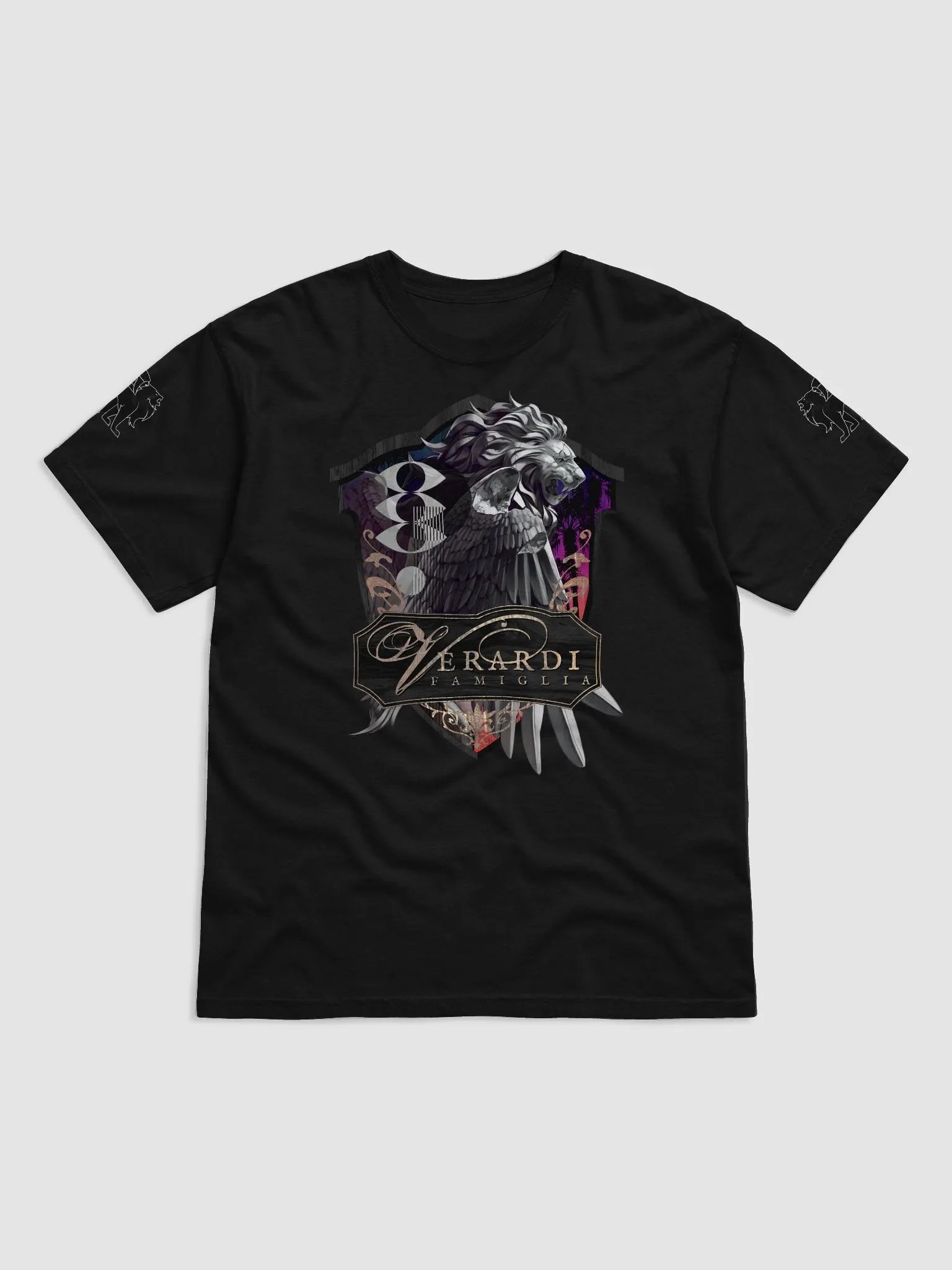 Verardi Famiglia Pub Sign (Black Lions) ✦ Comfort Colors Garment-Dyed Heavyweight T-Shirt product image (1)