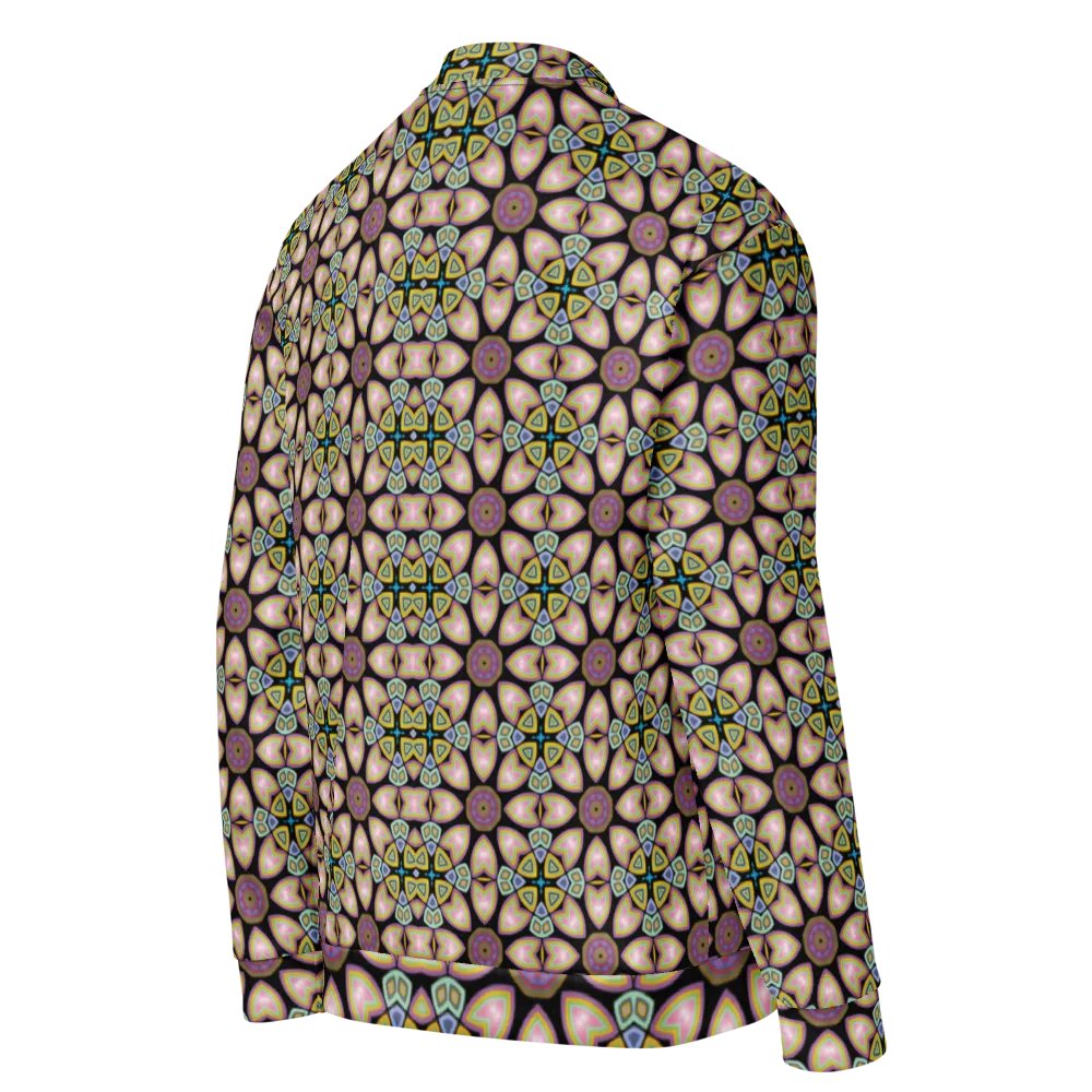 Fractal Batik Purple Bomber Jacket product image (4)